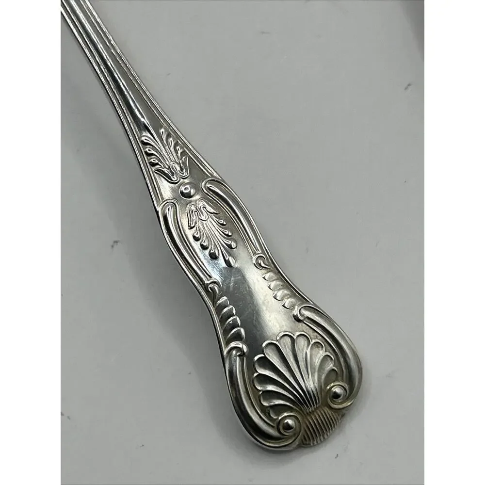 Vtg Reed & Barton Silverware Serving Set Clam Shell Design Spoon & Fork
